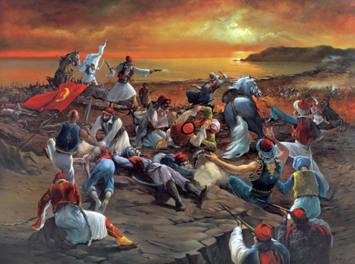 Αποκαλυπτήρια ανδριάντα Γεωργίου Καραϊσκάκη &amp; Εορτασμός των 200 χρόνων από τη Νυκτομαχία του Καρβασαρά