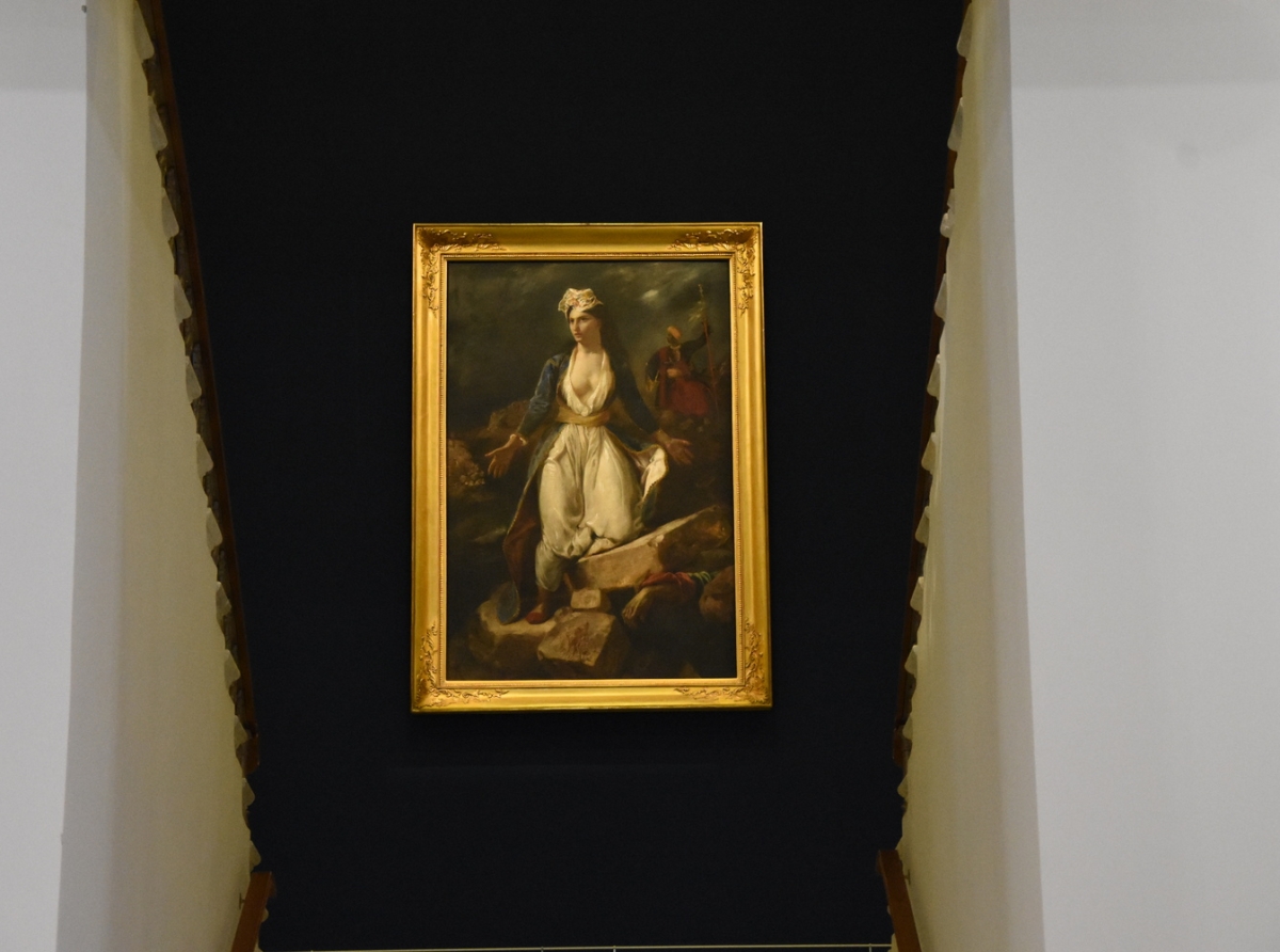 Ο περίφημος πίνακας του Ευγένιου Ντελακρουά «Η Ελλάδα στα ερείπια του Μεσολογγίου» στον «γενέθλιο» τόπο του