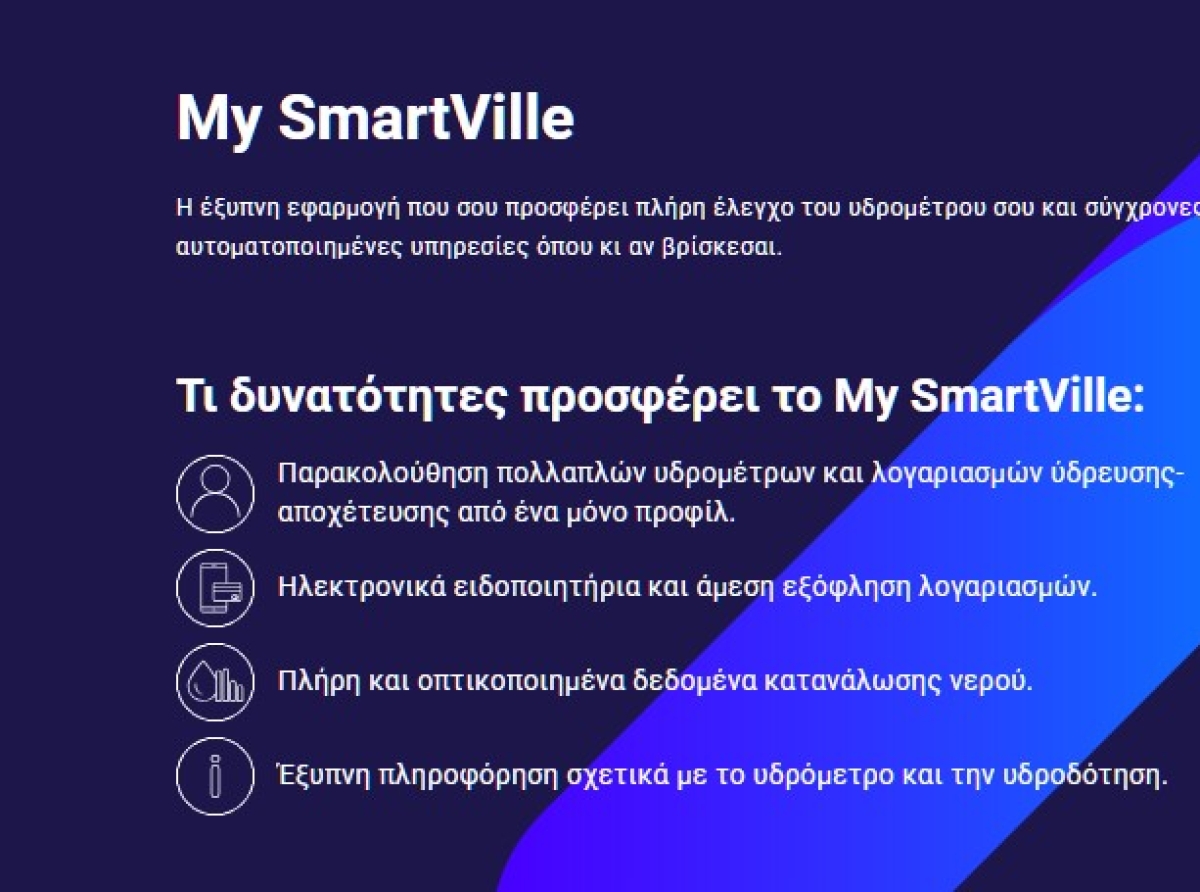 Και στο Αγρίνιο το SmartVille app, η έξυπνη εφαρμογή για τους καταναλωτές της Δ.Ε.Υ.Α. 
